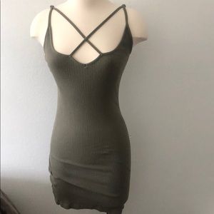 Cotton on olive dress